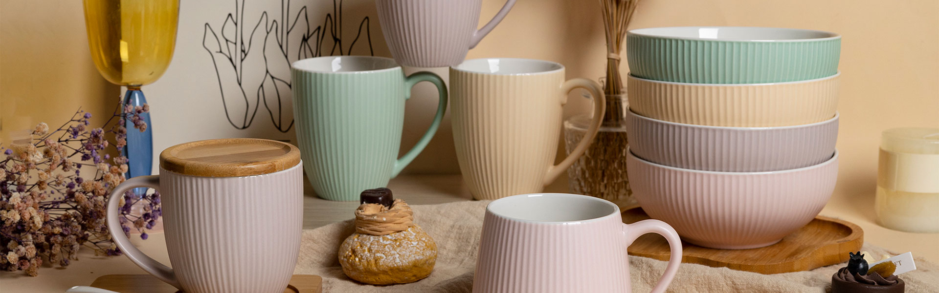 Mugs-&-Cups-&-Tea-Sets Кружки-Чашки-Чайные Сервизы